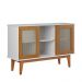 Aparador Buffet Detroit 3 Portas Branco/Nature - Tebarrot