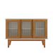 Aparador Buffet Detroit 3 Portas Branco/Nature - Tebarrot