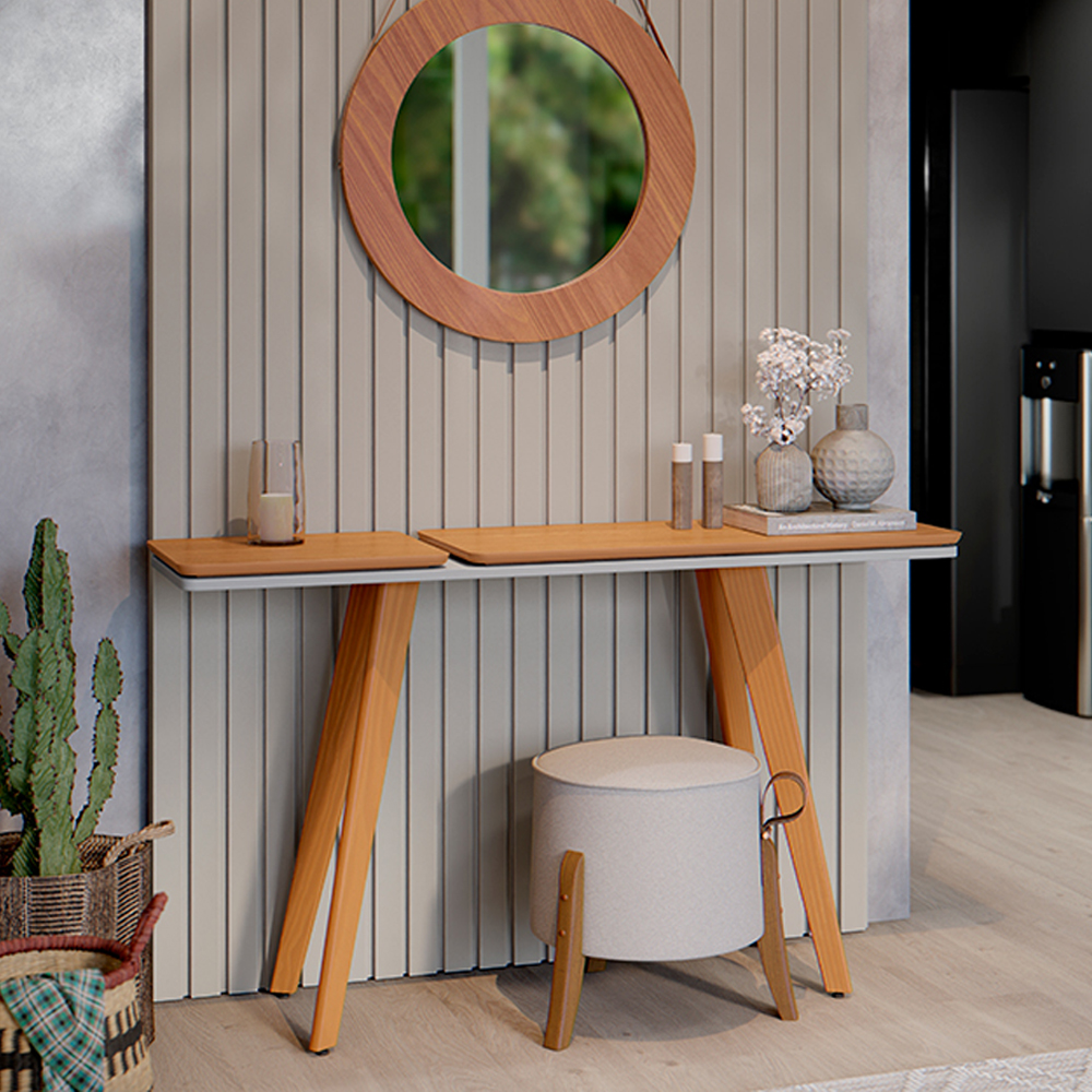 Aparador Para Sala Ibiza 139 cm Off White Nature Tebar