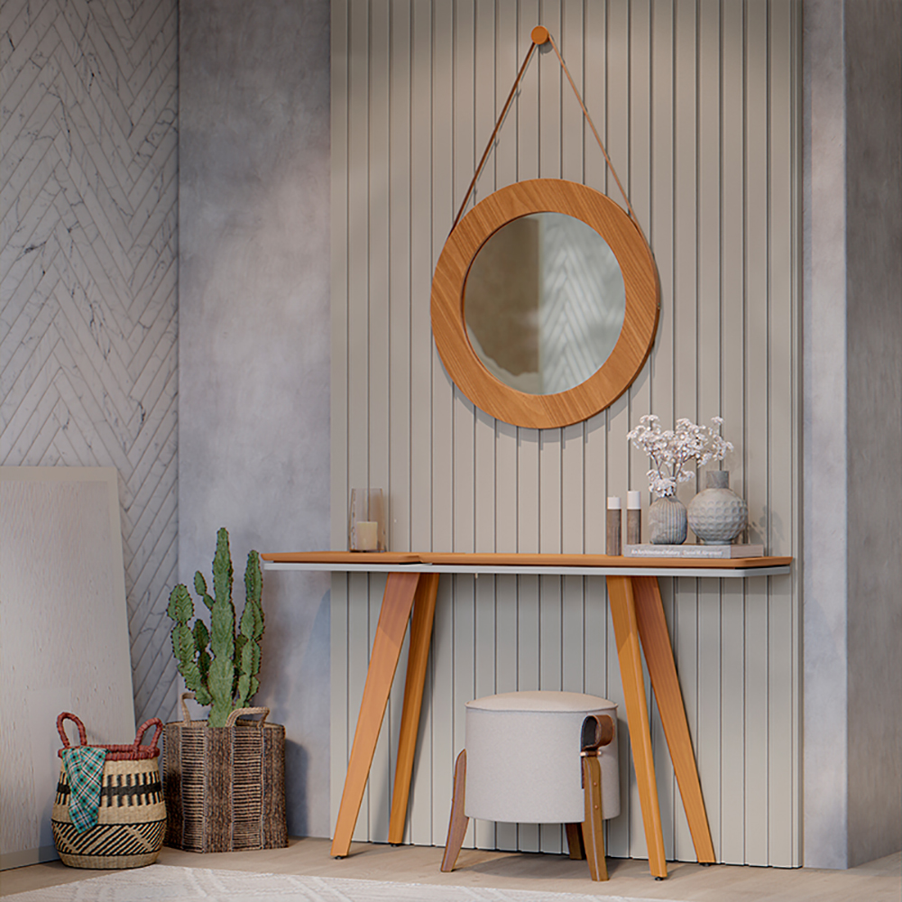 Aparador Para Sala Ibiza 139 cm Off White Nature Tebar