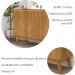 Balcao Buffet Ares 3 Portas 122 cm Nature Tebar