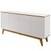 Balcao Buffet Ares 4 Portas 161 cm Branco Nature Tebar