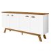 Balcao Buffet Atlanta 4 Portas 164 cm Branco Nature Tebar