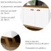Balcao Buffet Atlanta 4 Portas 164 cm Branco Nature Tebar