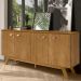 Balcao Buffet Atlanta 4 Portas 164 cm Nature Tebar