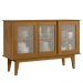 Balcao Buffet Detroit 3 Portas Correr 125 cm Nature Tebar