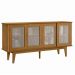 Balcao Buffet Detroit 4 Portas Correr 164 cm Nature Tebar