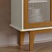 Balcao Buffet Detroit 4 Portas Correr 164 cm Off White Nature Tebar
