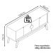 Balcao Buffet Paris 4 Portas 164 cm Nature Tebar