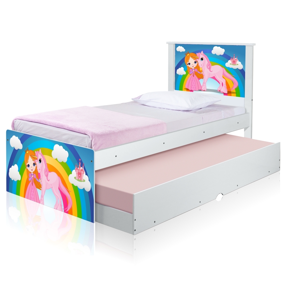 Bicama Juvenil Adesivada Princesa e Unicórnio