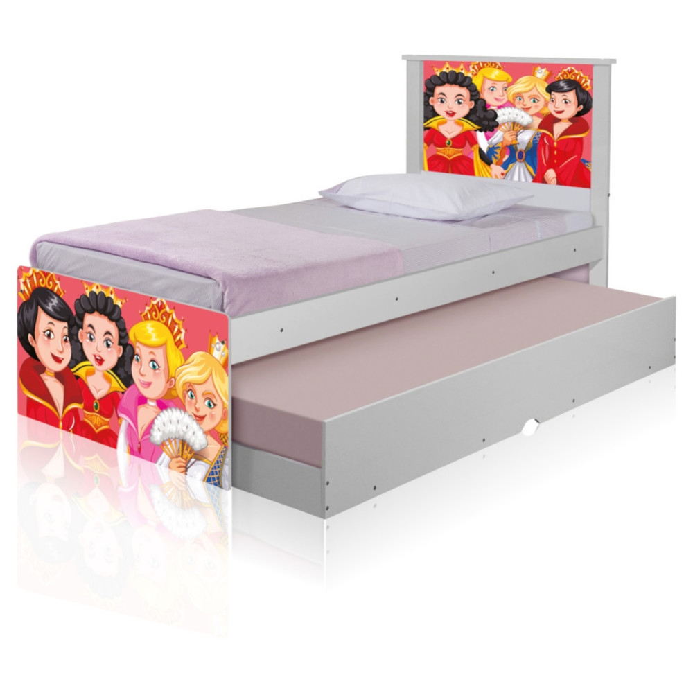 Bicama Princesas Medievais com Colchões