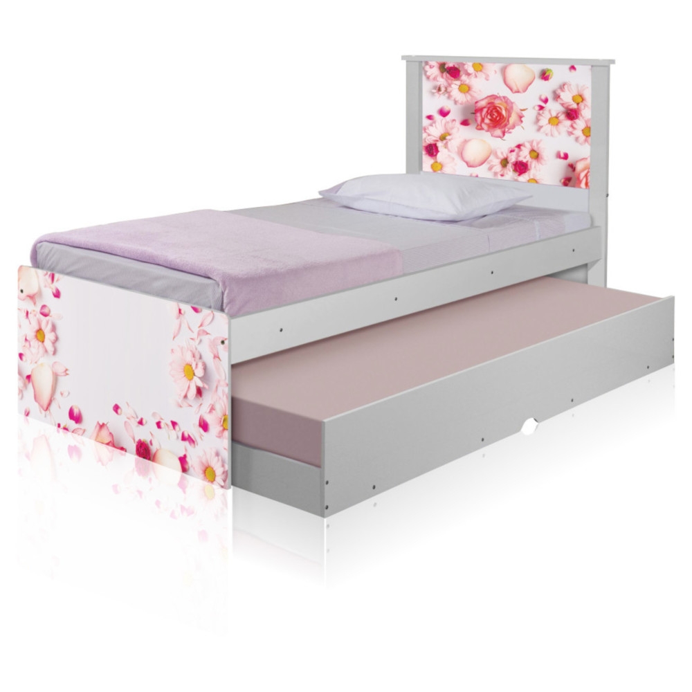 Bicama Rosas com Colchões