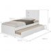 Bicama com Bibox Solteiro Barcelona - Branca