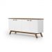 Buffet 04 Portas Atlanta Branco e Madeira Tebarrot
