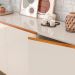 Buffet 3 Portas para Sala de Jantar Porto Off White Nature