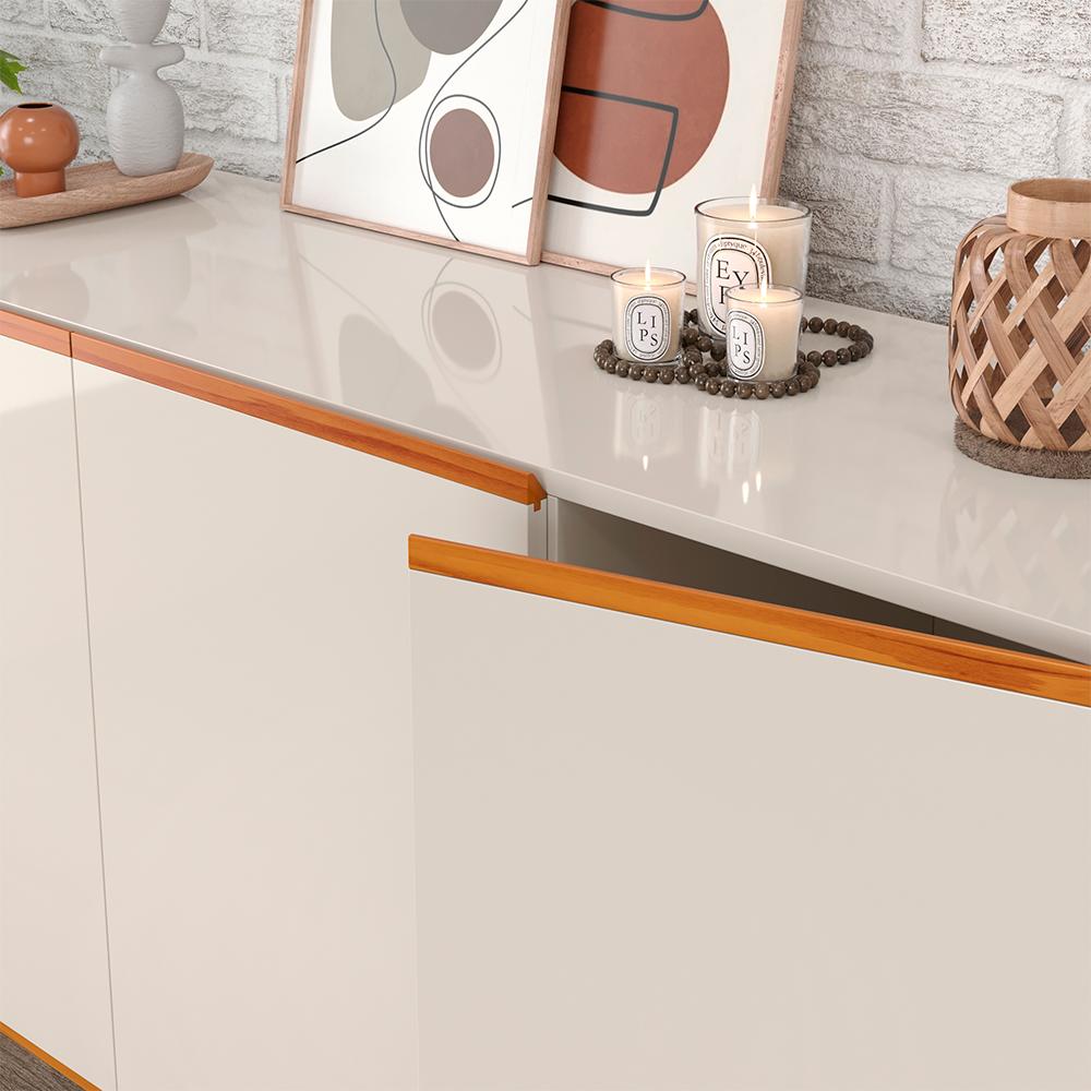 Buffet 3 Portas para Sala de Jantar Porto Off White Nature