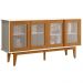 Buffet Aparador 4 Portas Sala De Jantar 12X87 Off White Nature Tebar