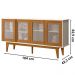 Buffet Aparador 4 Portas Sala De Jantar 12X87 Off White Nature Tebar