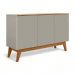 Buffet Ares Lux 03 Portas Gianduia E Nature Tebarrot