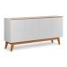 Buffet Ares Lux 04 Portas Branco E Nature Tebarrot
