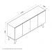 Buffet Ares Lux 04 Portas Off White E Nature Tebarrot