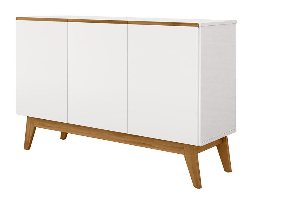 Buffet Ares Lux 3 Portas Branco - Tebarrot