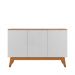 Buffet Ares Lux 3 Portas Branco - Tebarrot