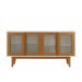 Buffet Detroit 04 Portas Branco/Nature - Tebarrot