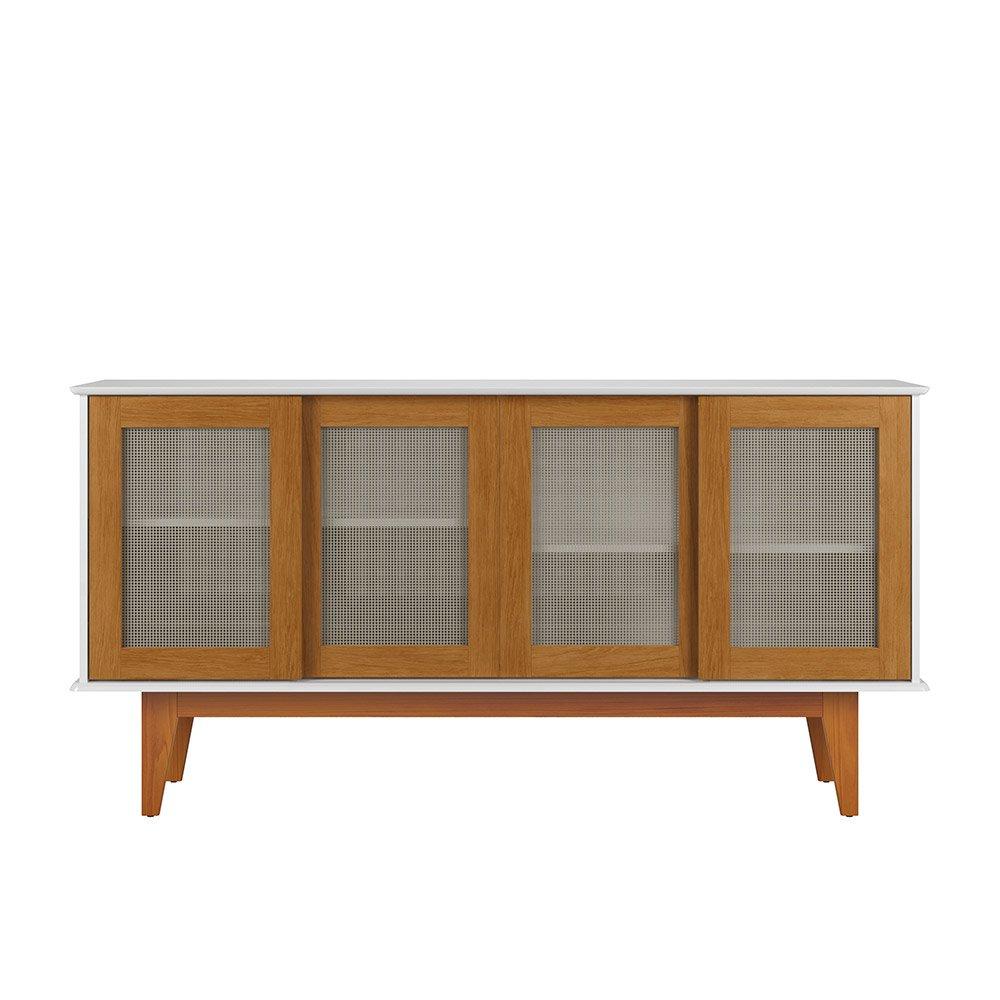 Buffet Detroit 04 Portas Branco/Nature - Tebarrot