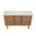 Buffet Detroit 3 PT Off White e Madeira