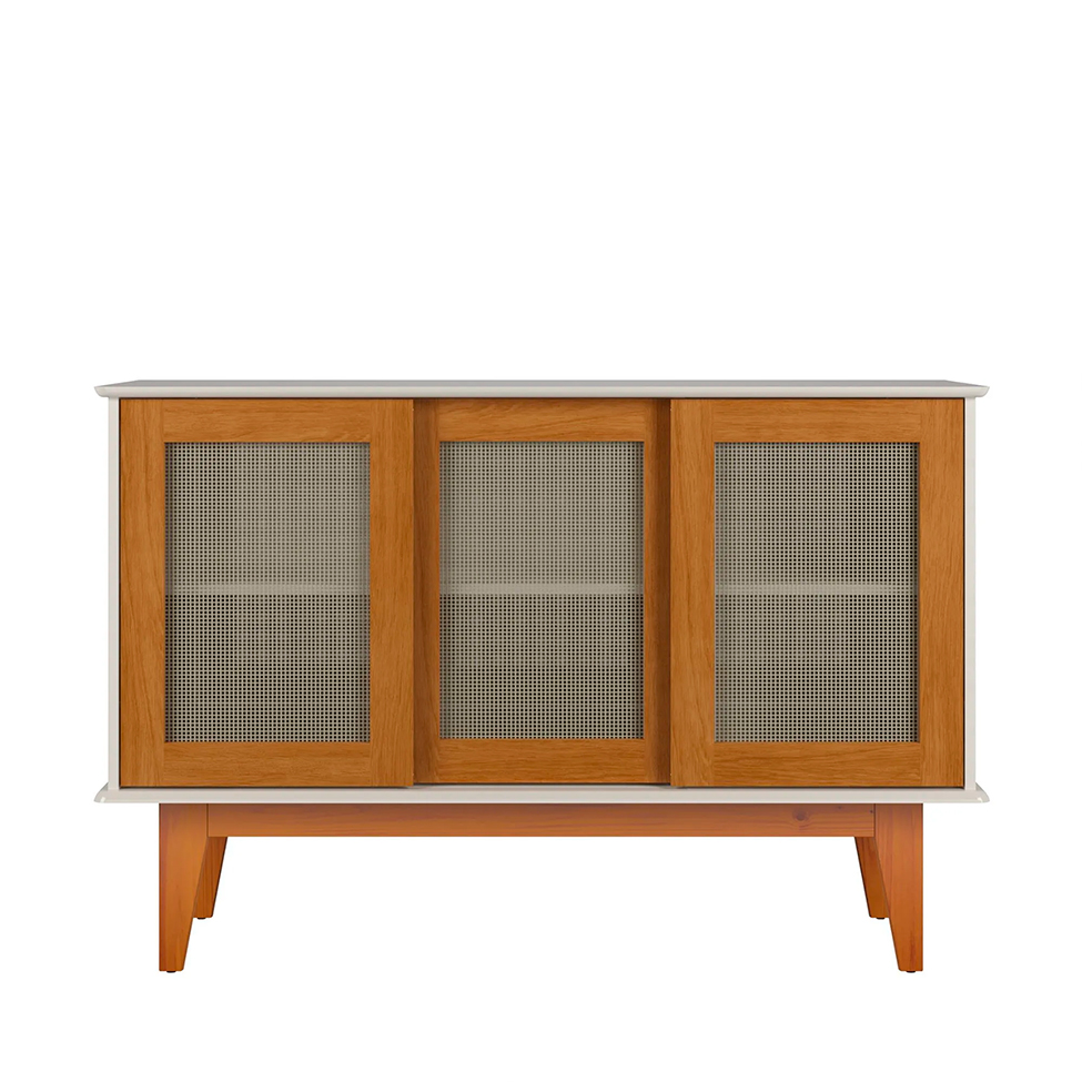 Buffet Detroit 3 PT Off White e Madeira