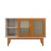 Buffet Detroit 3 PT Off White e Madeira