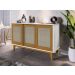 Buffet Detroit 3 Portas Branco / Madeira - Tebarrot