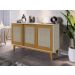 Buffet Detroit 3 Portas Off/White / Madeira - Tebarrot
