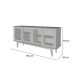 Buffet Detroit 4 PT Branco e Madeira