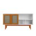Buffet Detroit 4 PT Branco e Madeira