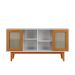 Buffet Detroit 4 PT Branco e Madeira