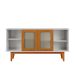 Buffet Detroit 4 PT Branco e Madeira