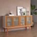 Buffet Detroit 4 PT Off White e Madeira