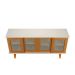 Buffet Detroit 4 PT Off White e Madeira