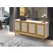 Buffet Detroit 4 Portas Branco / Madeira - Tebarrot