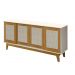Buffet Detroit 4 Portas Branco / Madeira - Tebarrot