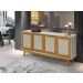 Buffet Detroit 4 Portas Off White / Madeira - Tebarrot
