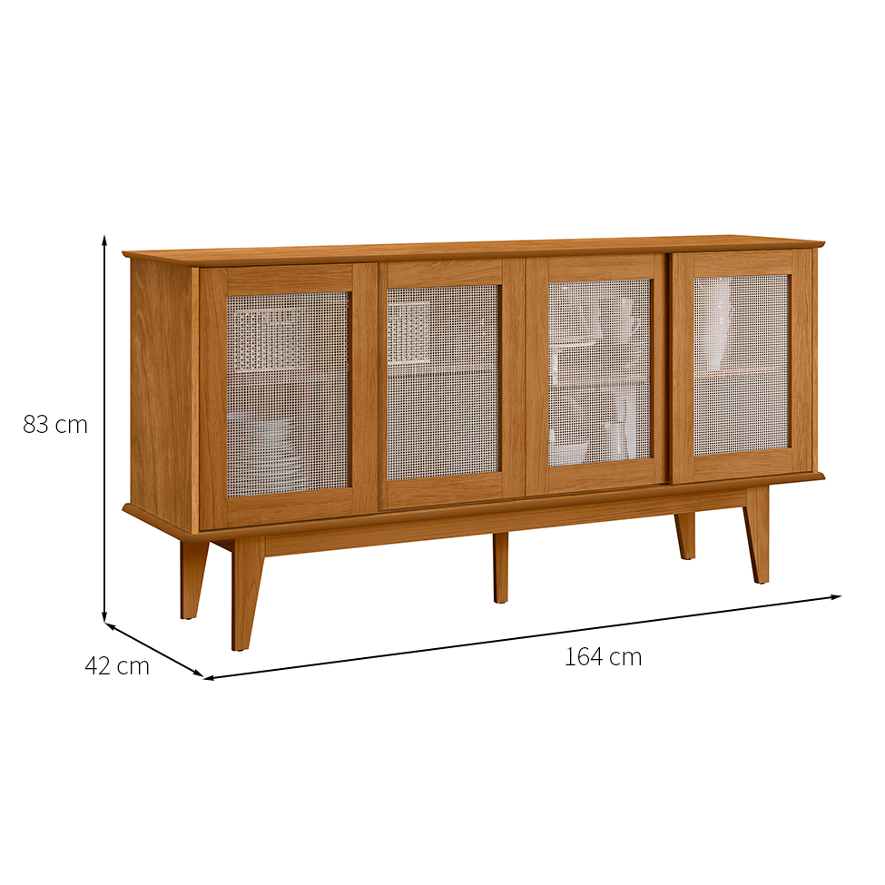 Buffet Detroit com Tela 4 PT Nature