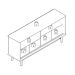 Buffet Detroit com Tela 4 PT Nature