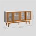 Buffet Eibar com 4 Portas Branco Nature
