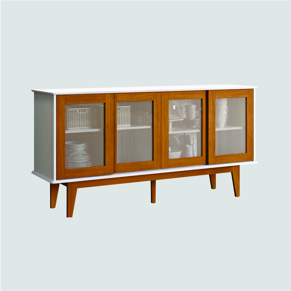 Buffet Eibar com 4 Portas Branco Nature