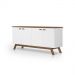 Buffet Moderno Atlanta Branco E Madeira Tebarrot