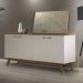 Buffet Moderno Atlanta Off White E Madeira Tebarrot