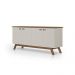 Buffet Moderno Atlanta Off White E Madeira Tebarrot